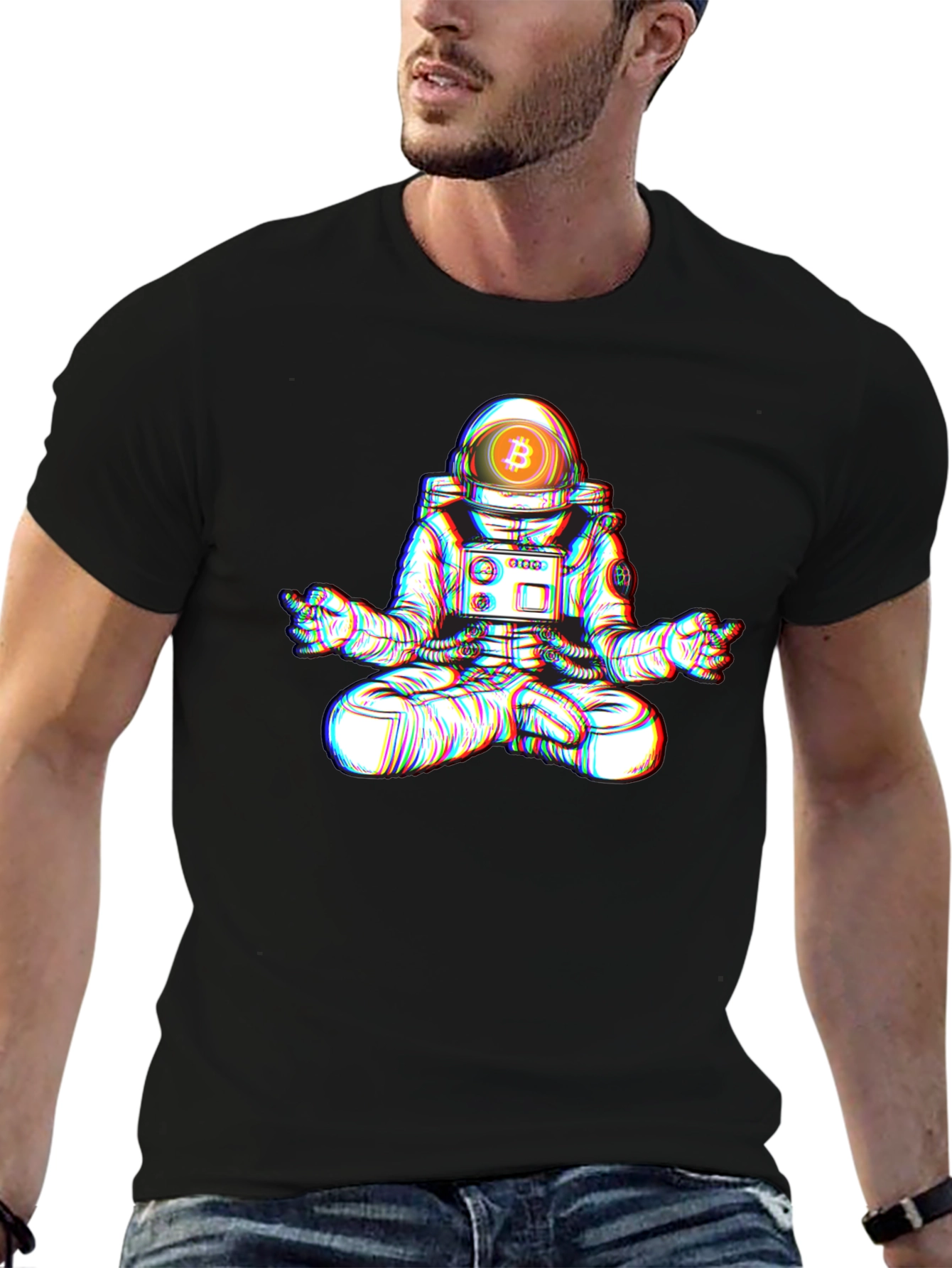 Bitcoin Astronaut Meditation T-Shirt