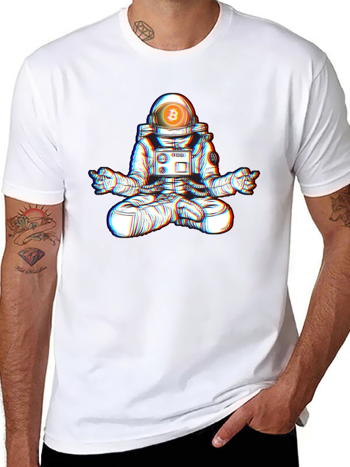 Bitcoin Astronaut Meditation T-Shirt
