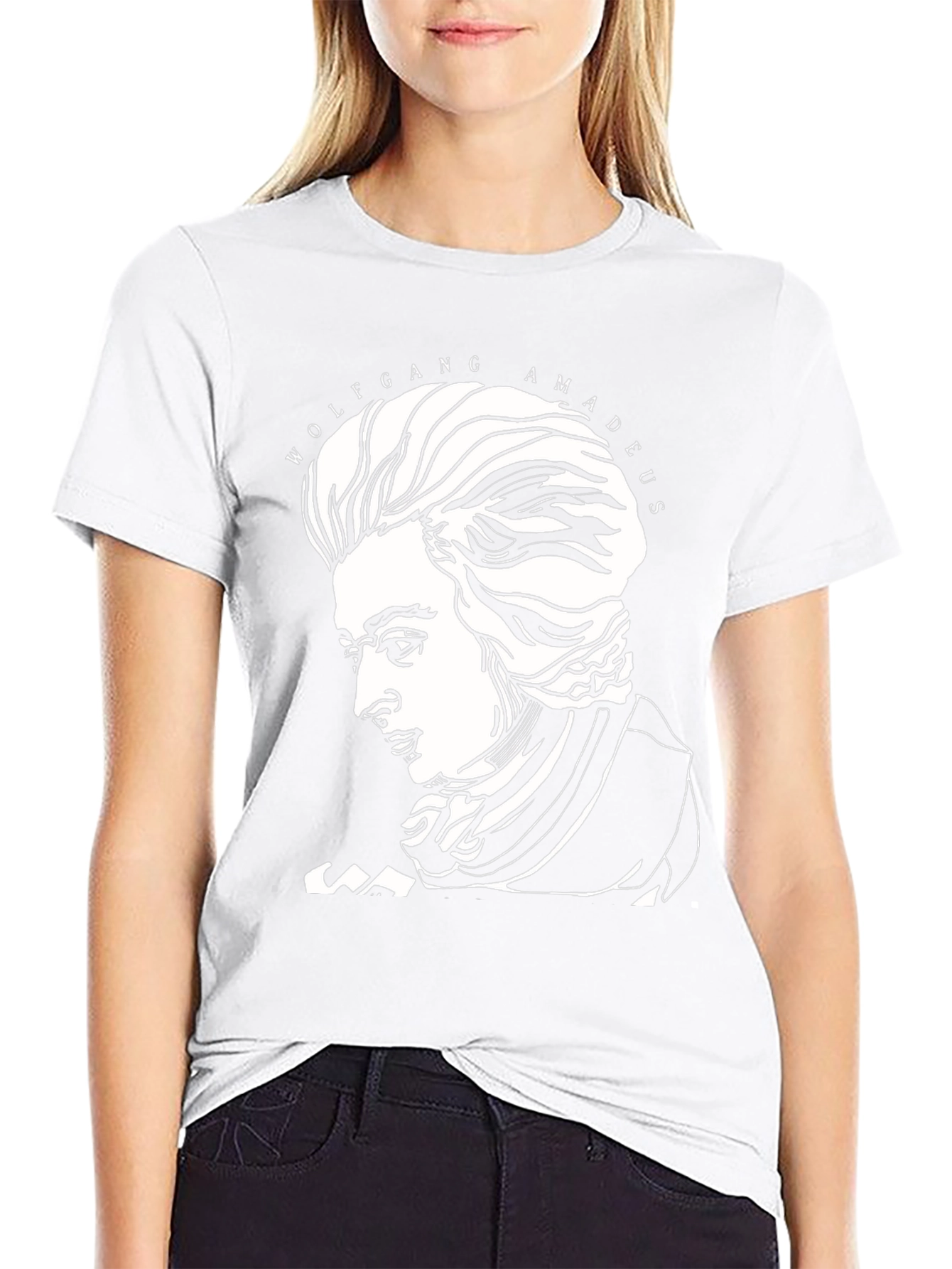 Wolfgang Amadeus Mozart Graphic Tee - Black