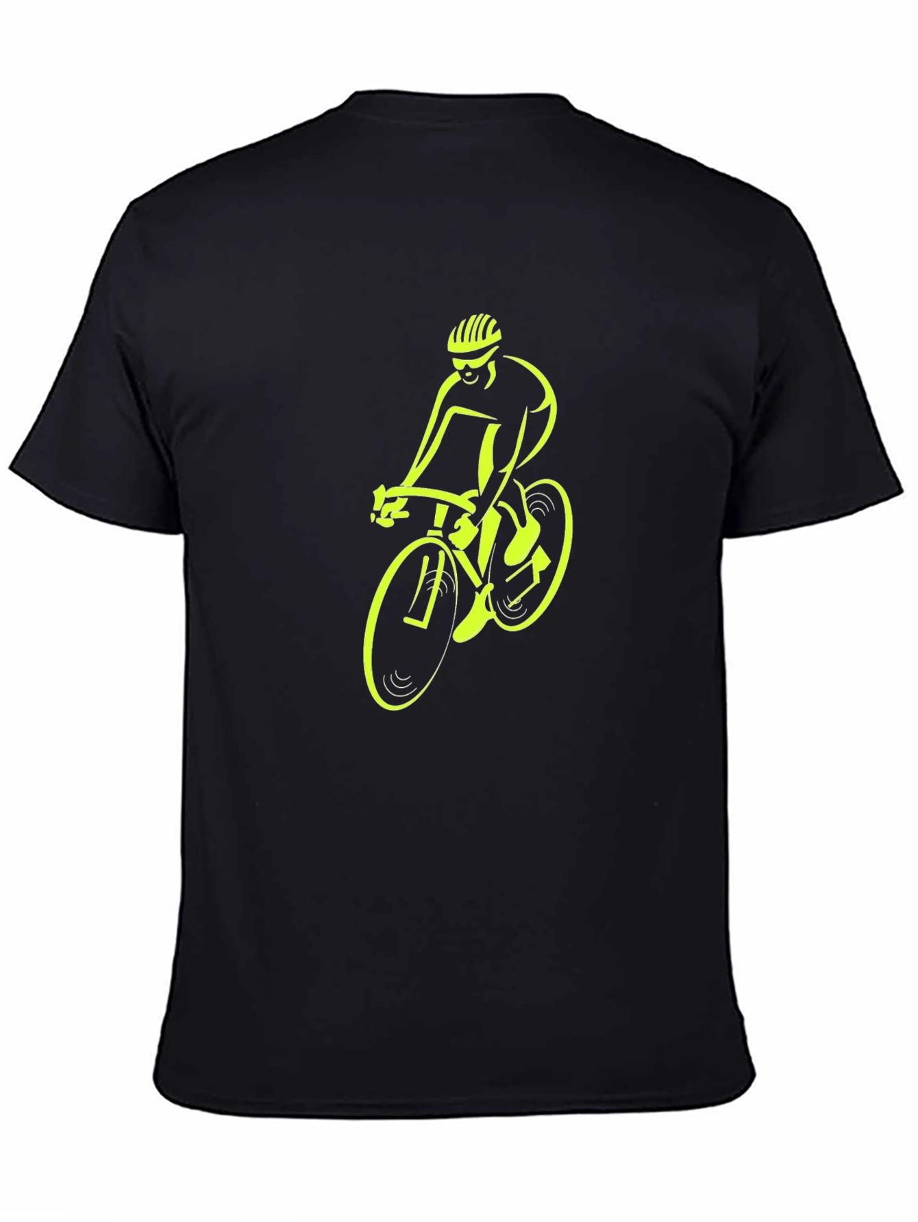 Cycling Graphic Tee - Black