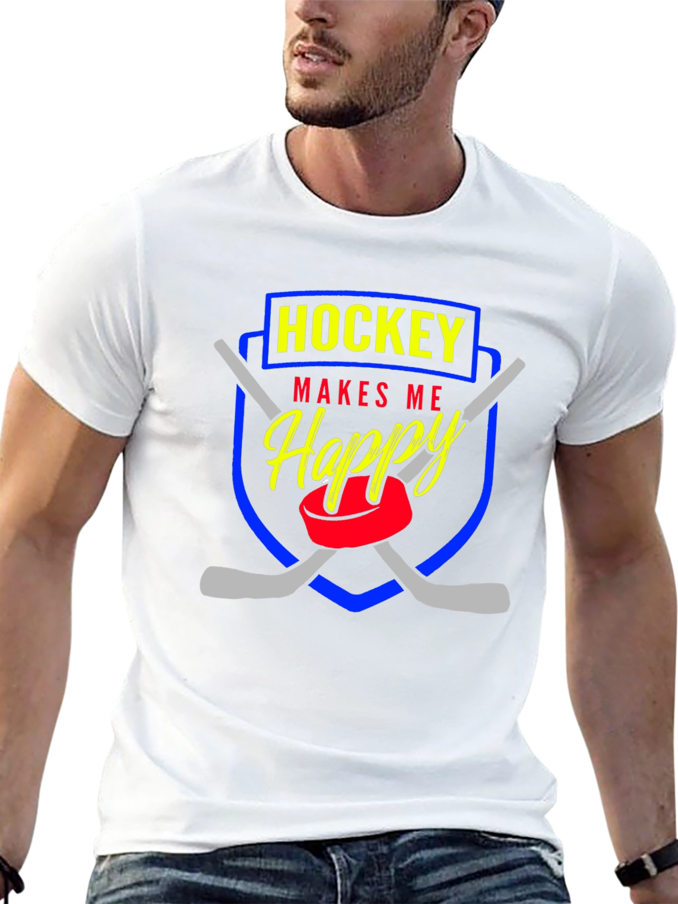 Hockey Makes Me Happy T-Shirt