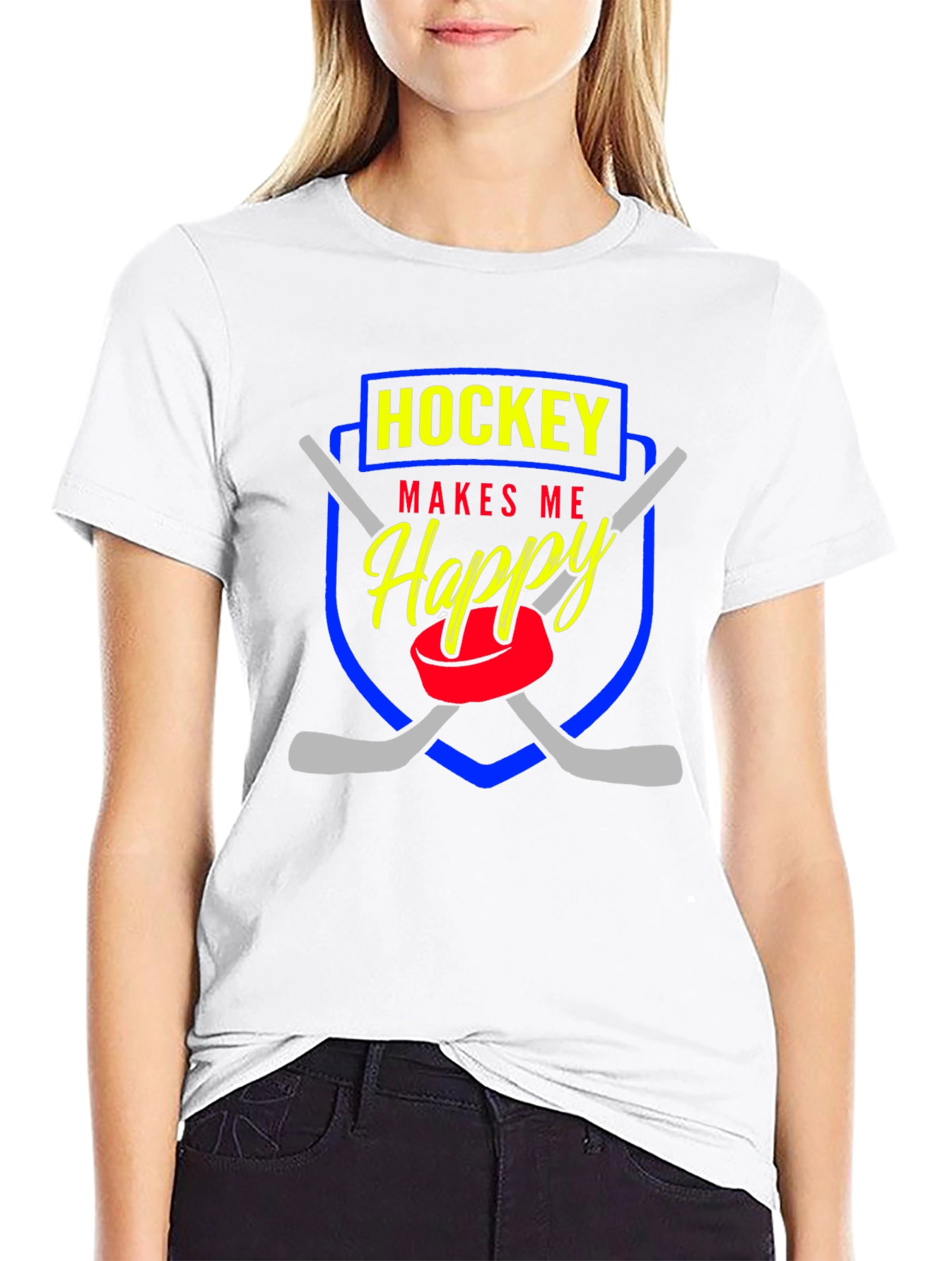 Hockey Makes Me Happy T-Shirt