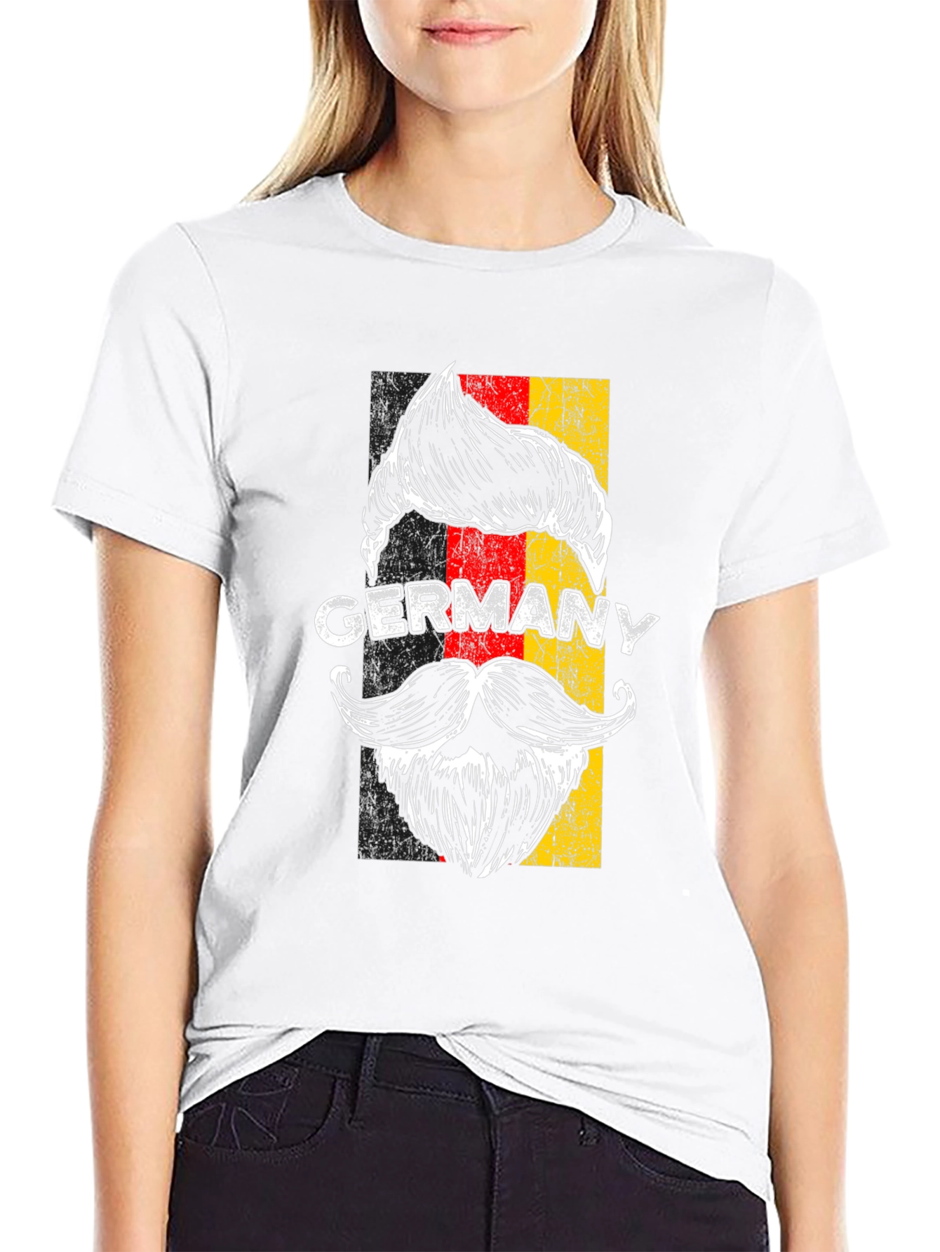 Germany Pride T-Shirt - Mustache Graphic Tee