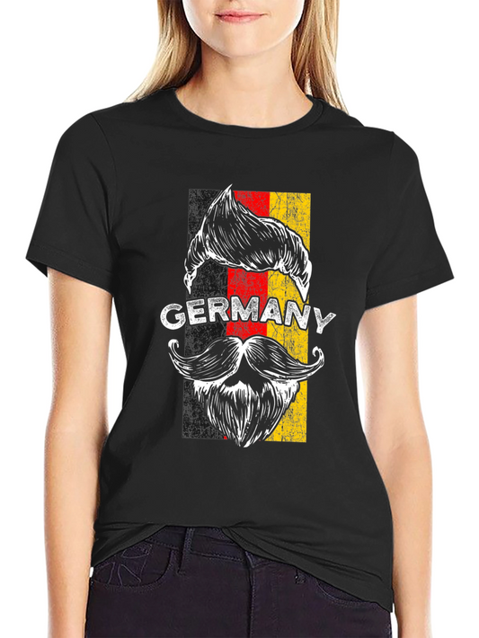 Germany Pride T-Shirt - Mustache Graphic Tee