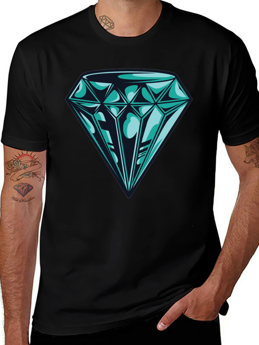 Diamond Graphic Black T-Shirt