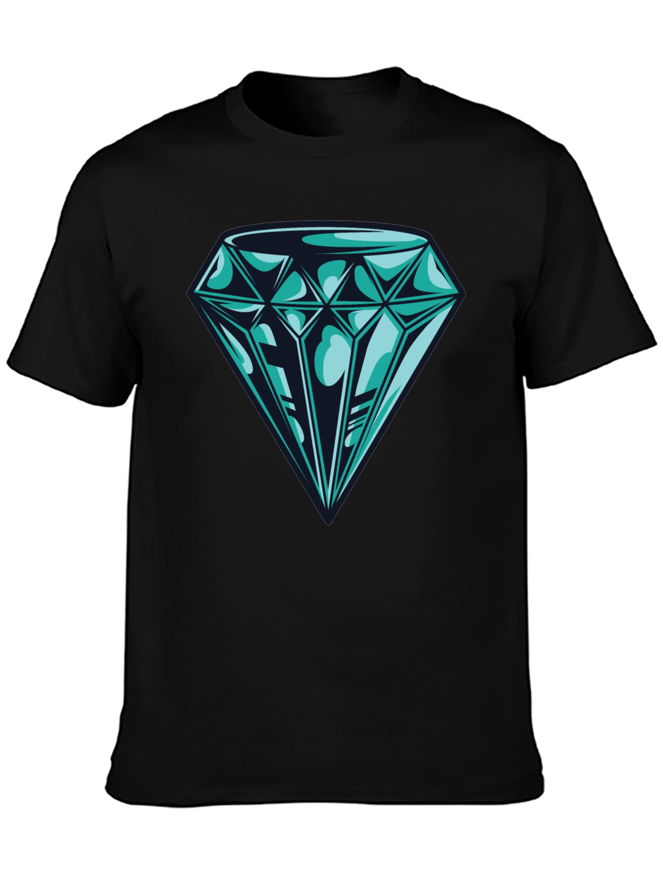 Diamond Graphic Black T-Shirt