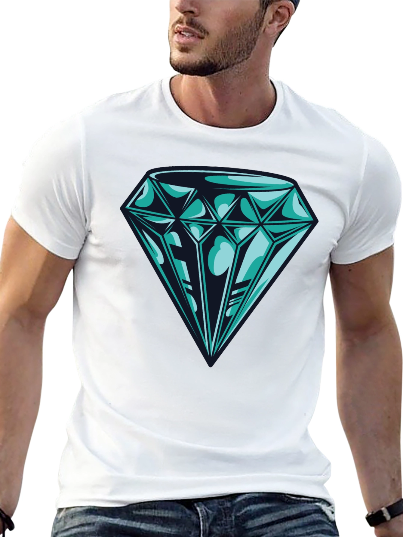 Diamond Graphic Black T-Shirt