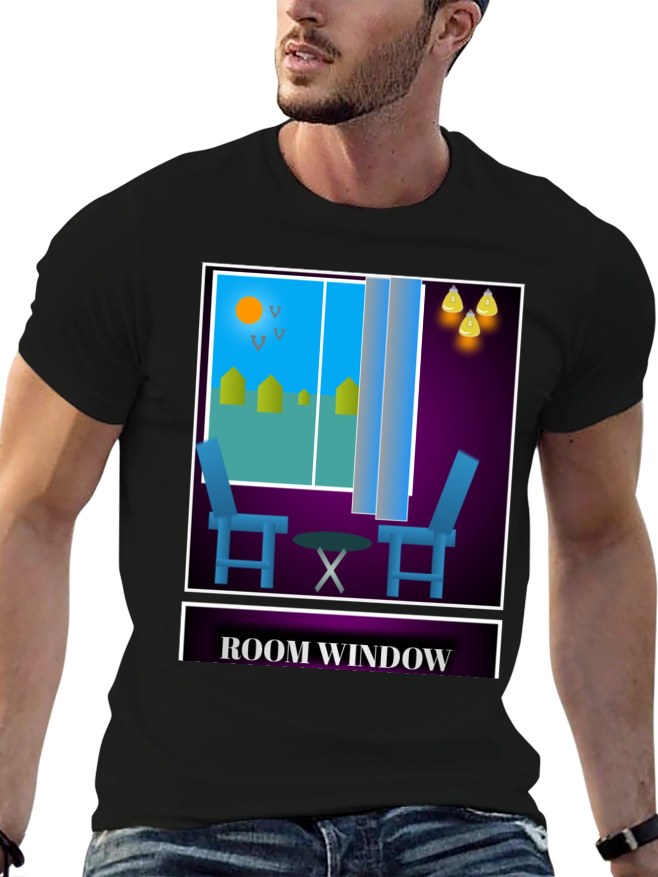 Room Window Graphic T-Shirt