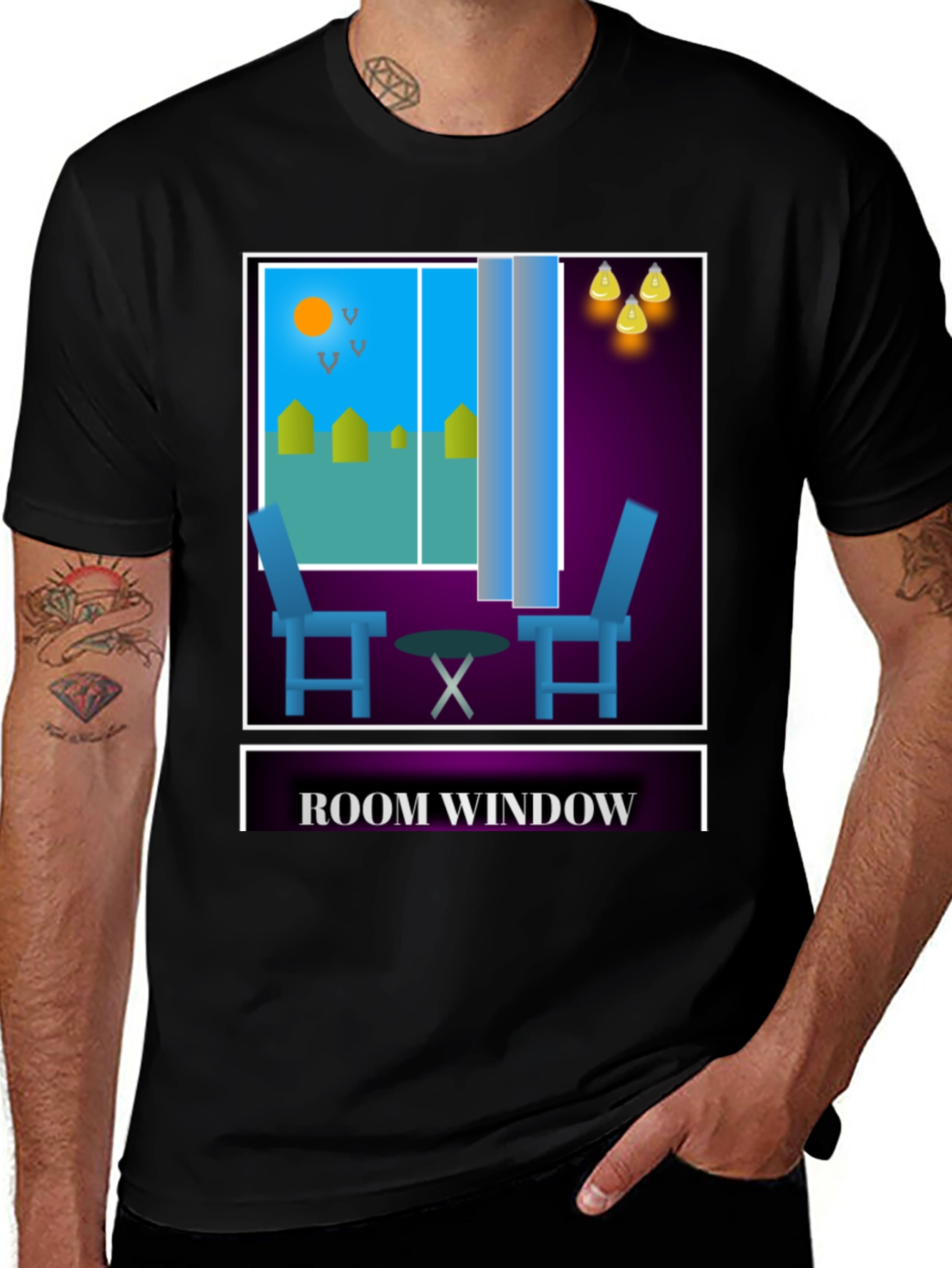 Room Window Graphic T-Shirt