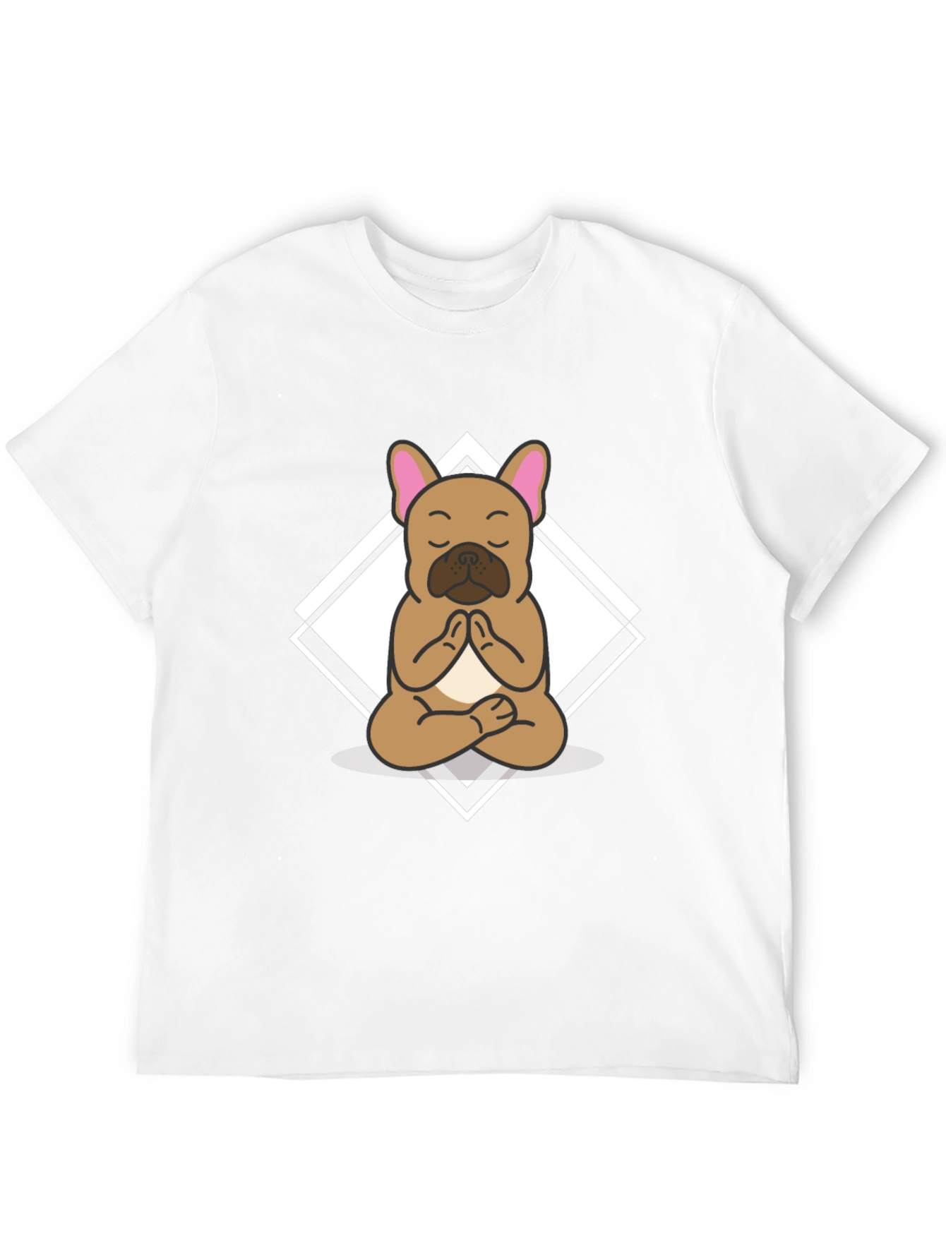 Yoga Dog Graphic Tee - Meditating Bulldog T-Shirt