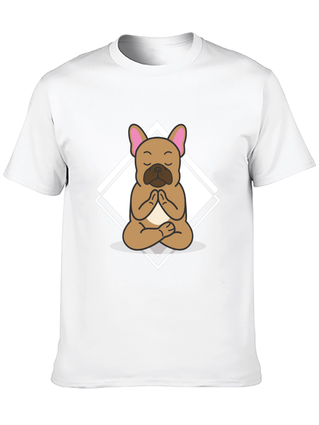 Yoga Dog Graphic Tee - Meditating Bulldog T-Shirt