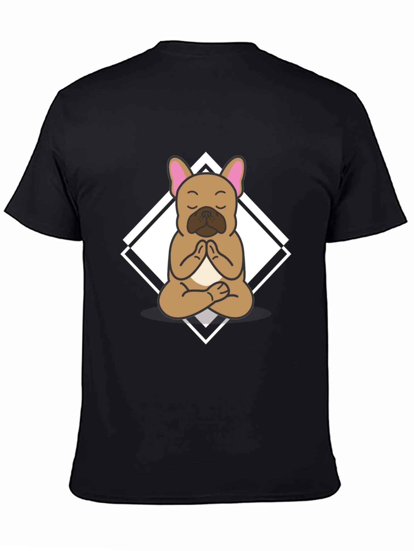 Yoga Dog Graphic Tee - Meditating Bulldog T-Shirt