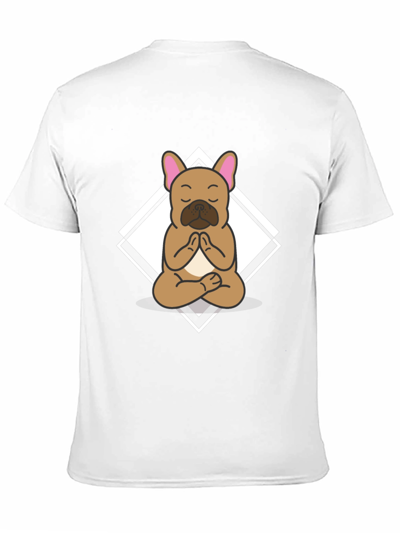 Yoga Dog Graphic Tee - Meditating Bulldog T-Shirt