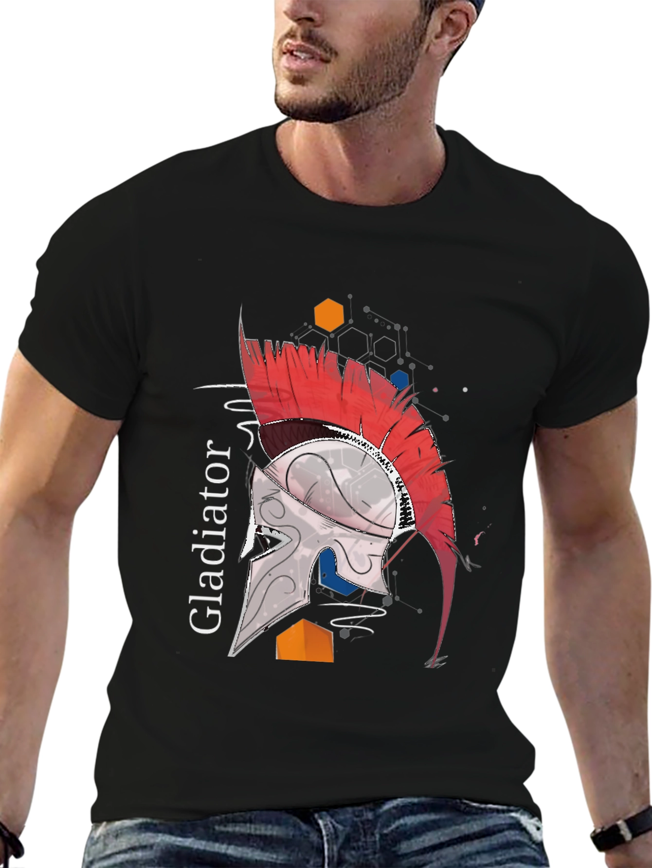 Gladiator Helmet Graphic T-Shirt