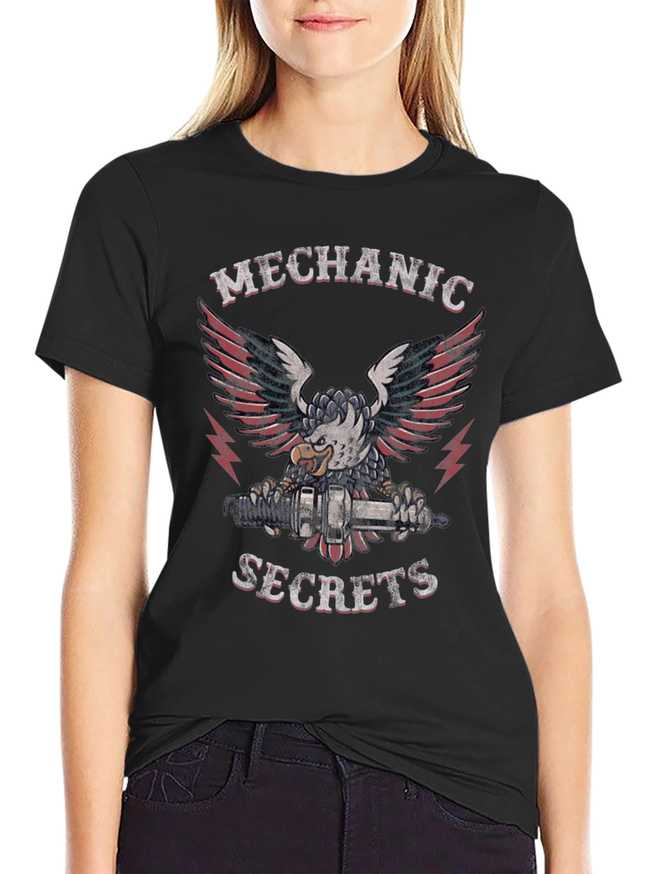 Mechanic Secrets Eagle Graphic T-Shirt