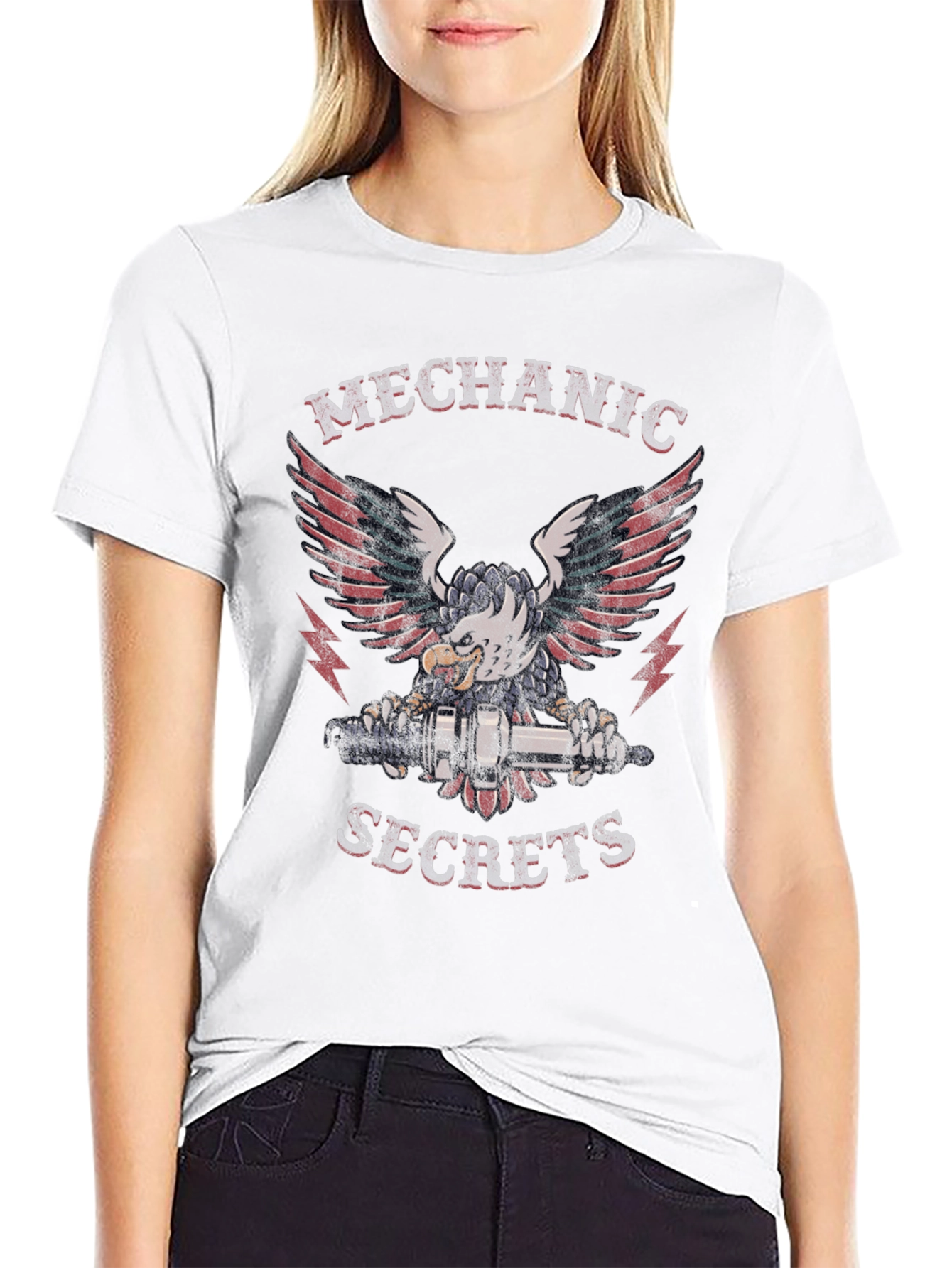 Mechanic Secrets Eagle Graphic T-Shirt
