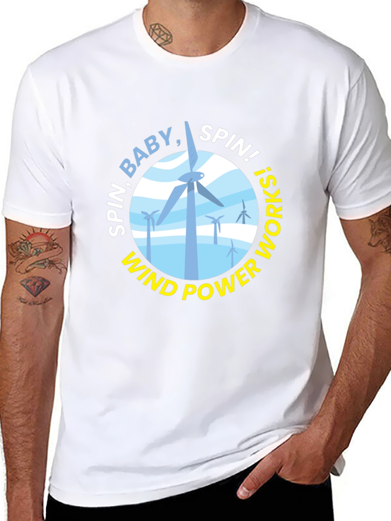 Spin Baby Spin! Wind Power T-Shirt