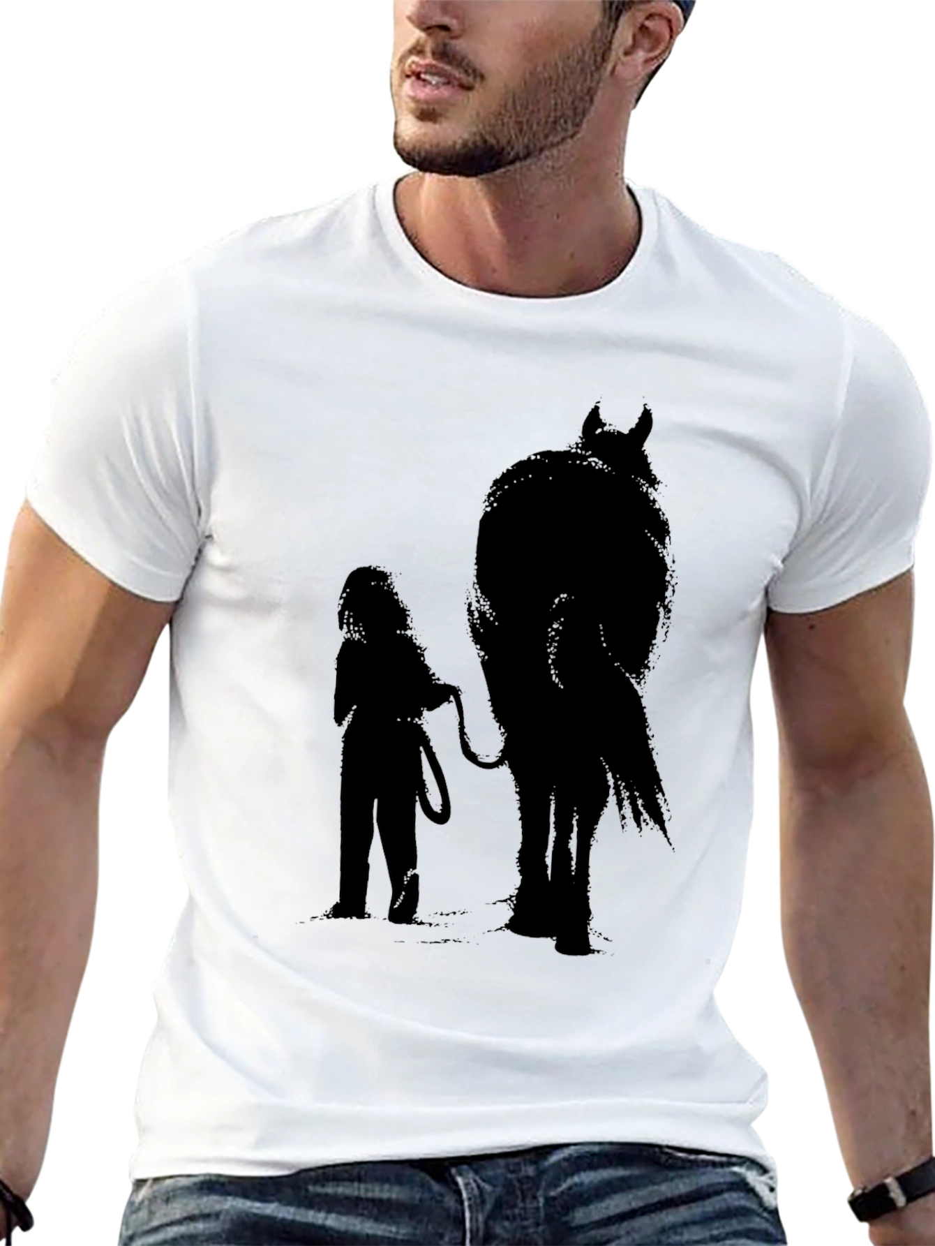 Girl & Horse Silhouette Graphic Tee