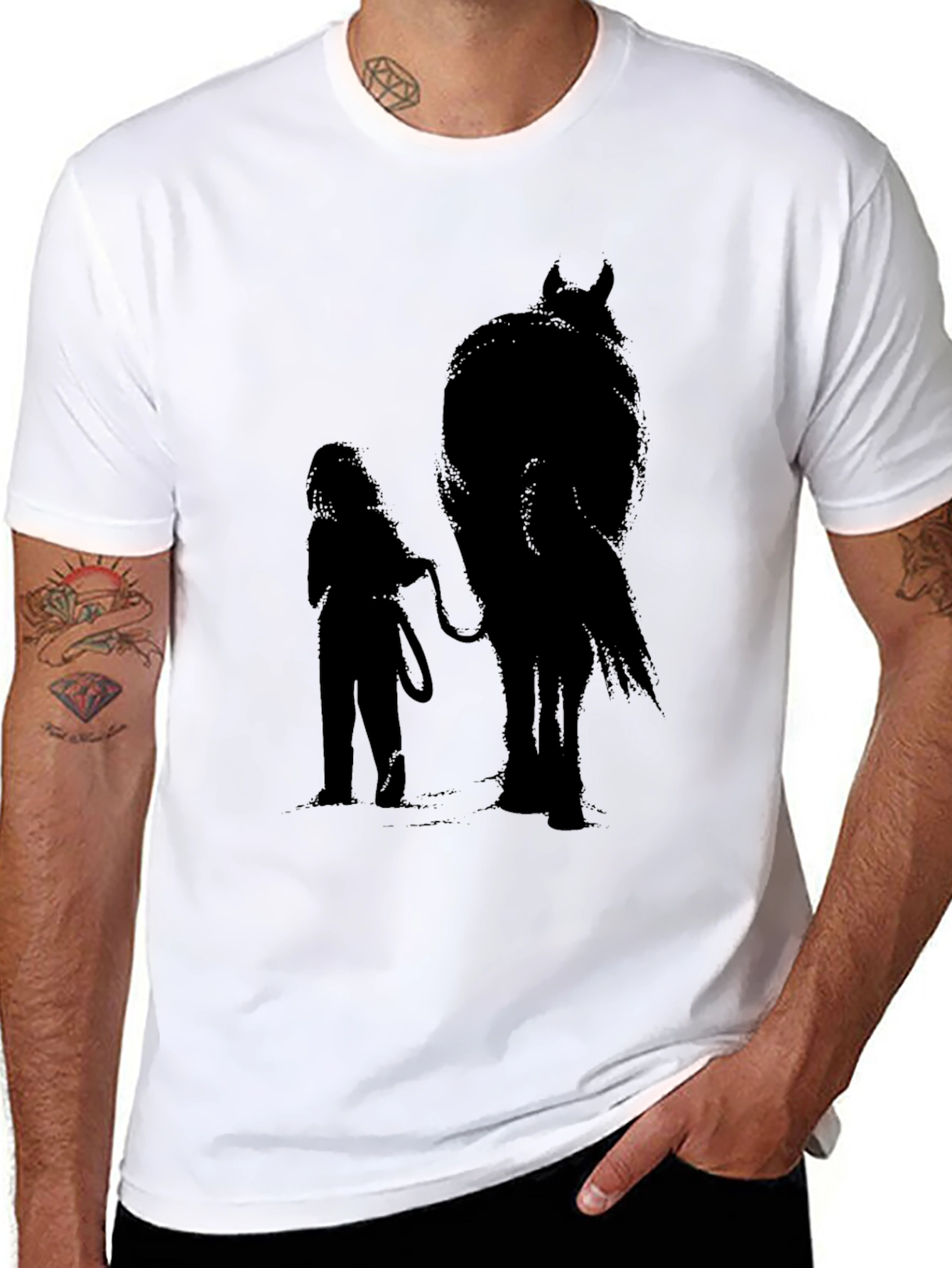 Girl & Horse Silhouette Graphic Tee
