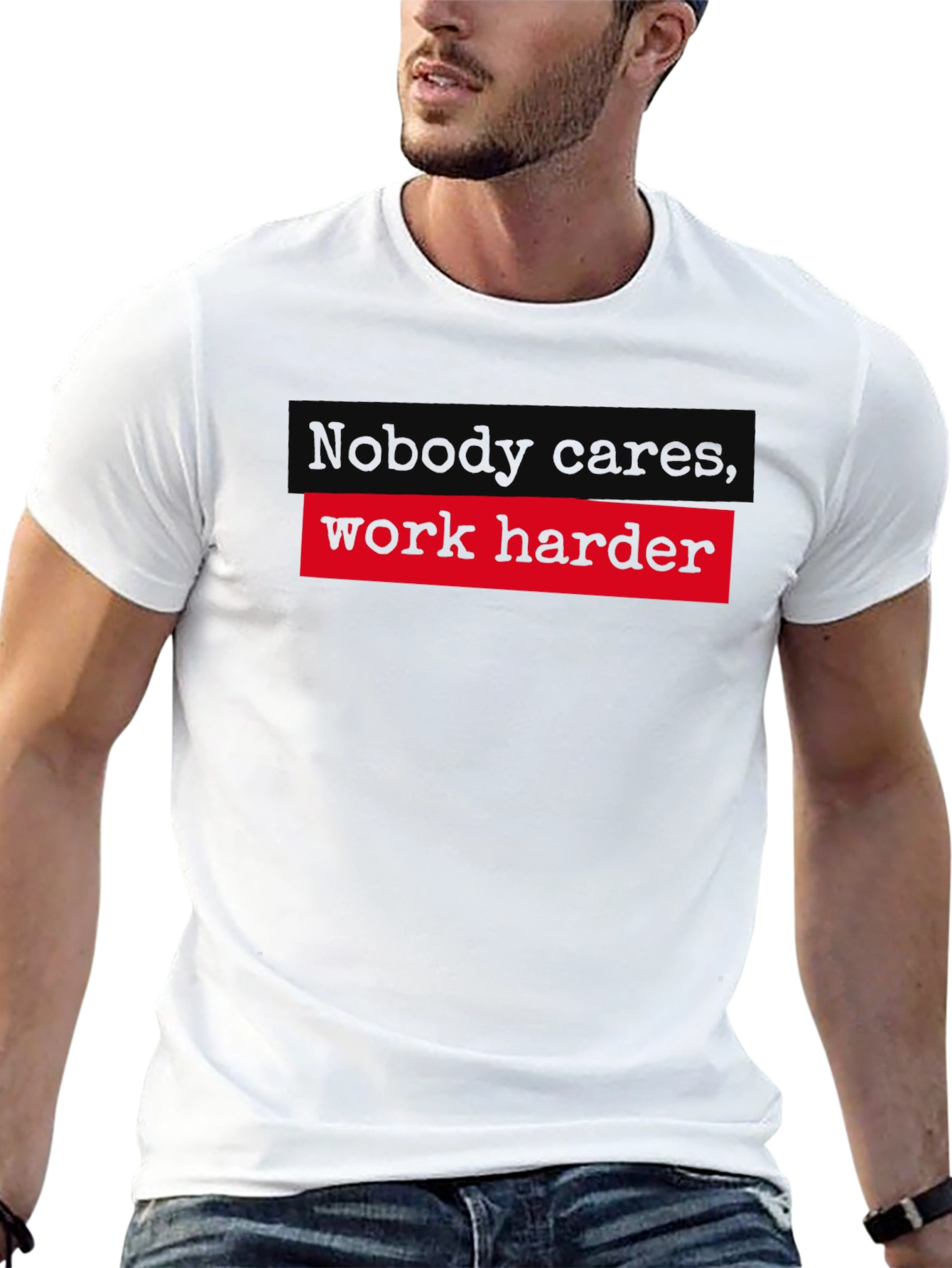Work Harder Graphic Tee - Motivational T-Shirt