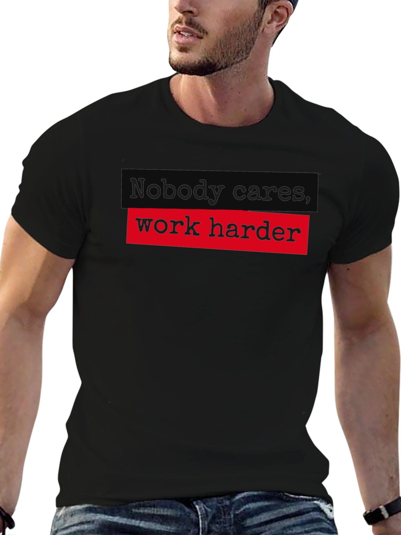 Work Harder Graphic Tee - Motivational T-Shirt