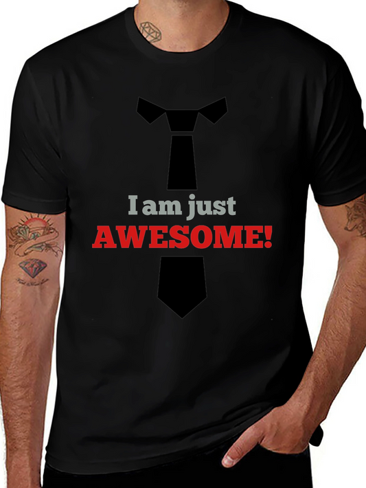 Awesome Tie T-Shirt - Trendy Graphic Tee