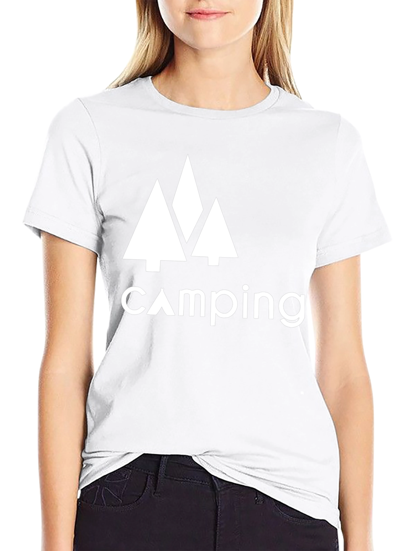 Camping Trees Graphic Tee - Adventure Awaits!