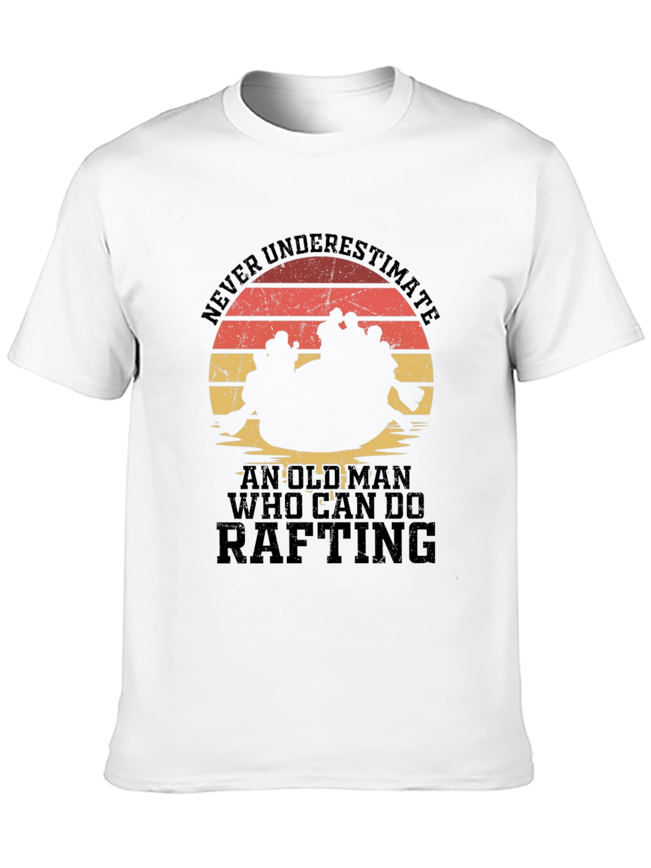 Rafting Old Man Graphic T-Shirt