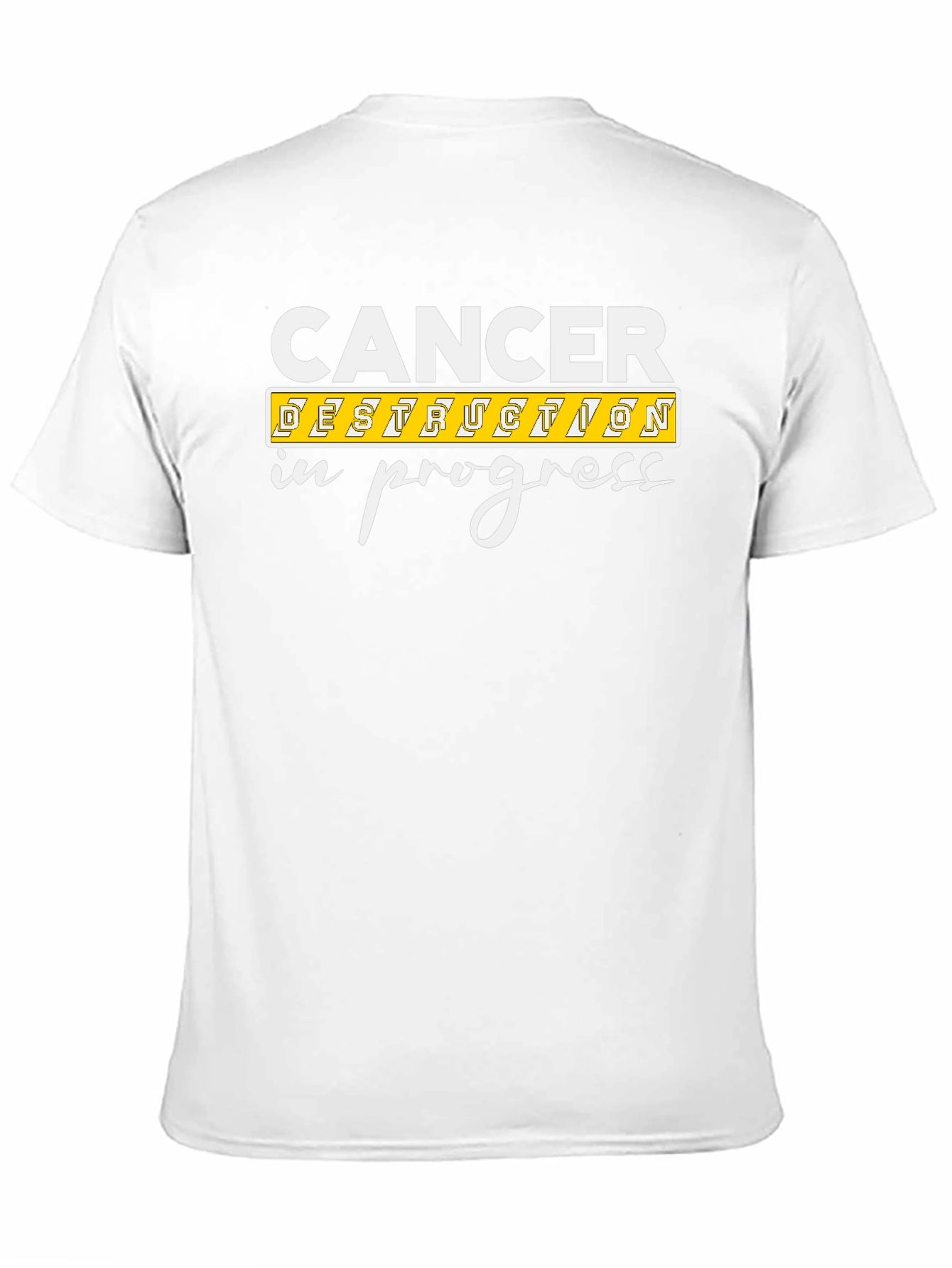 Cancer Destruction In Progress Black Graphic Tee