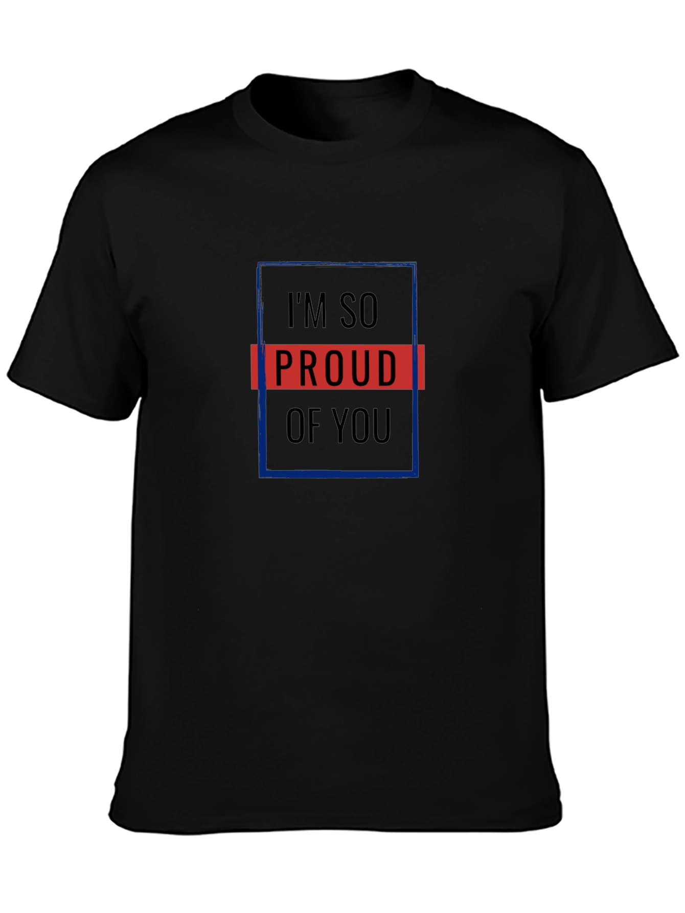 Proud of You Graphic Black Tee