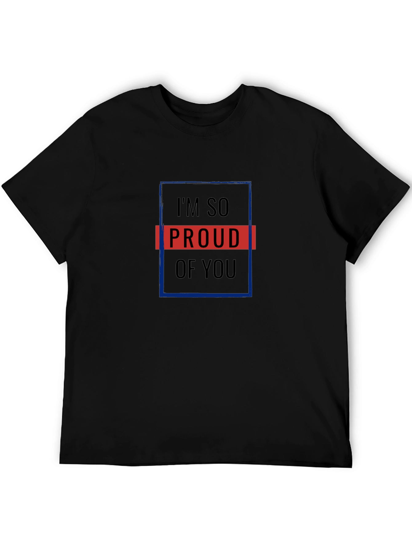 Proud of You Graphic Black Tee