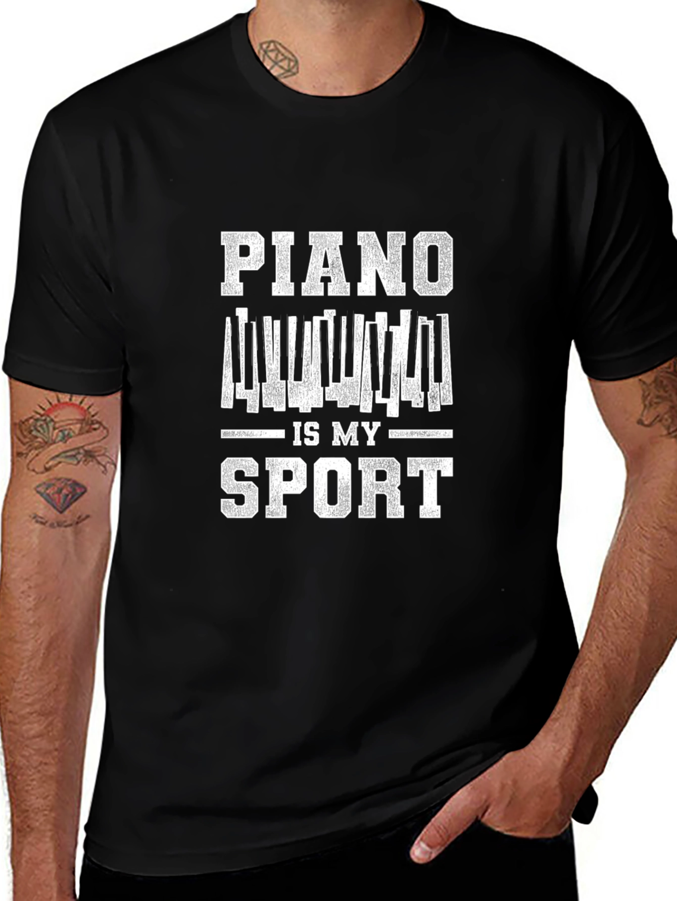 Piano Is My Sport Graphic Tee