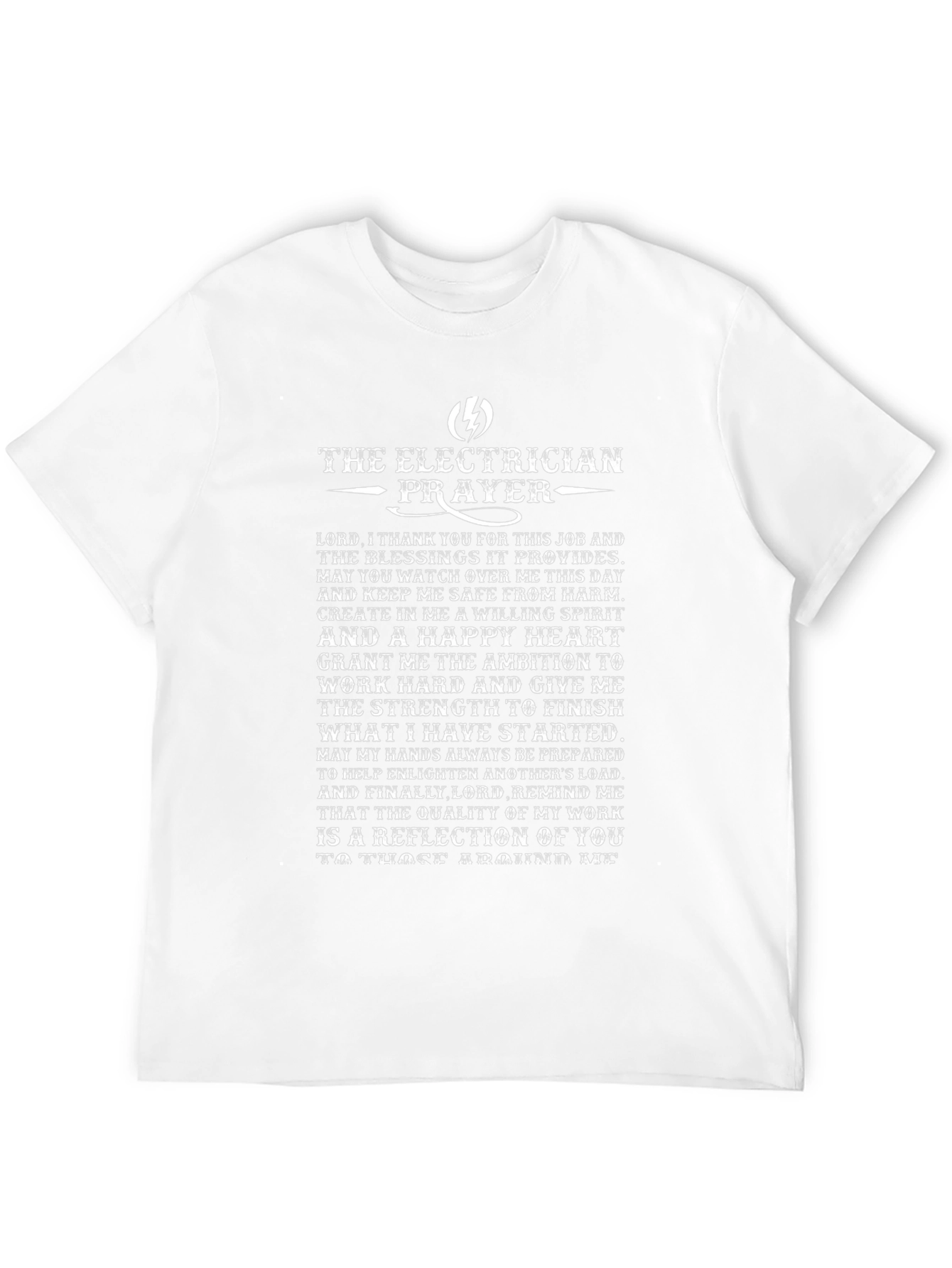 Electrician Prayer T-Shirt - Black