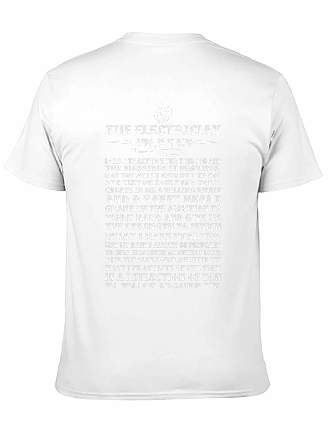 Electrician Prayer T-Shirt - Black
