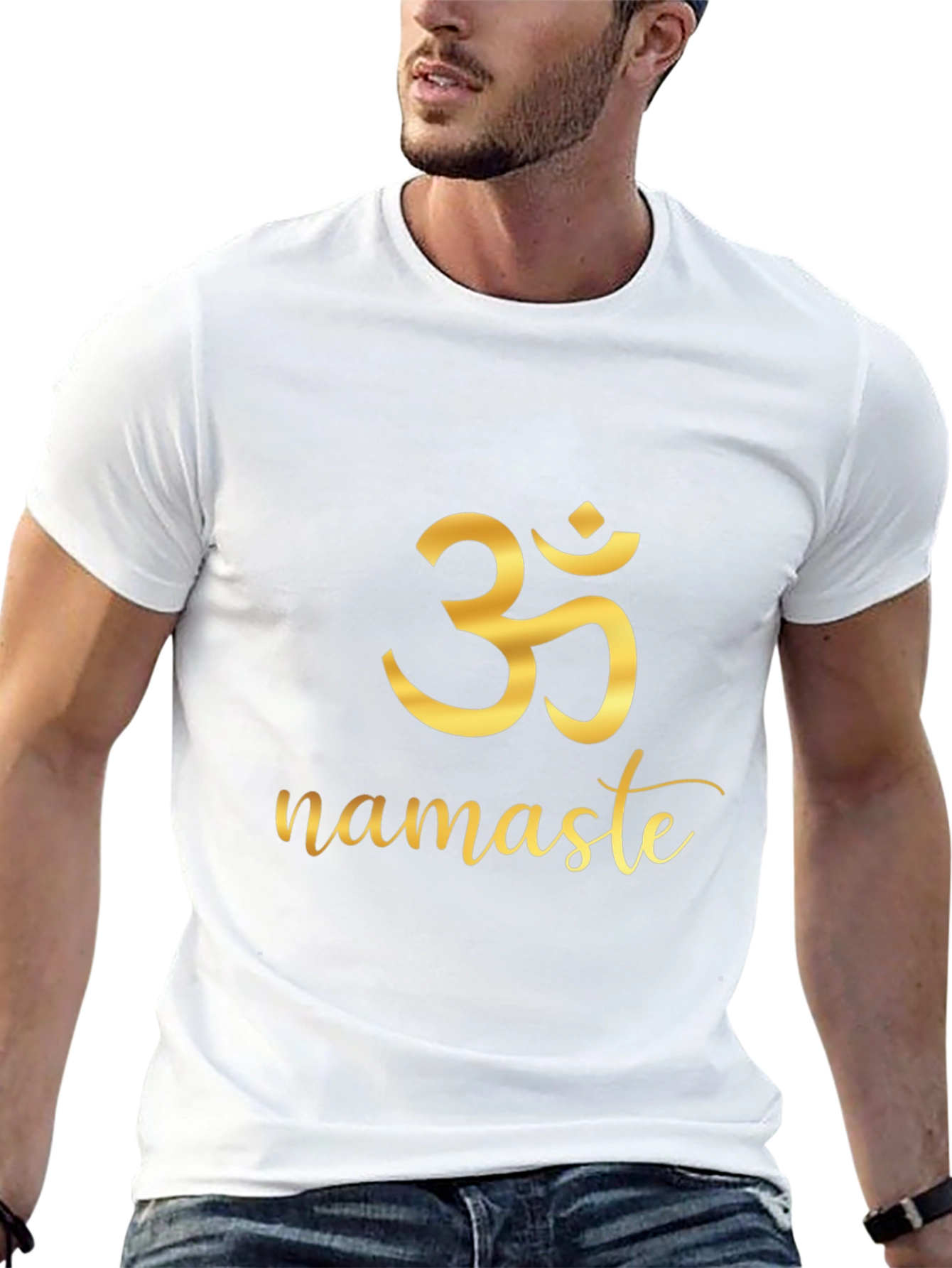 Om Namaste Graphic Black T-Shirt