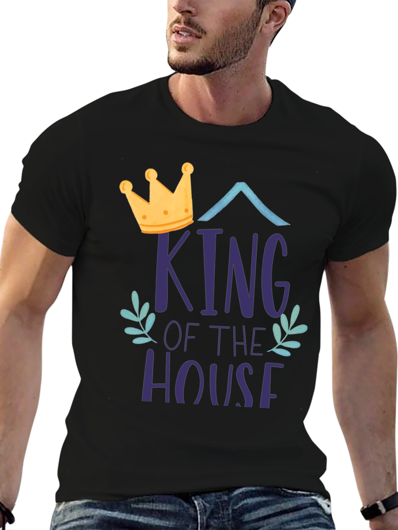 King of the House Graphic Tee - Black