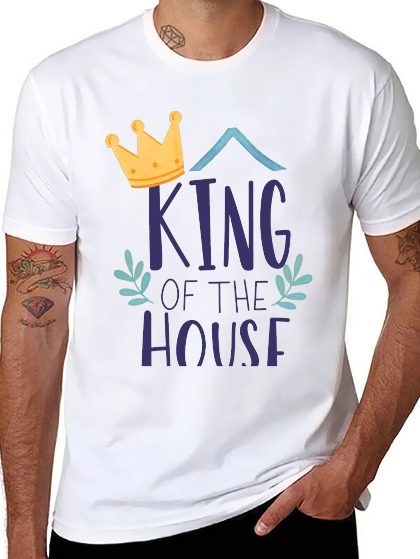 King of the House Graphic Tee - Black