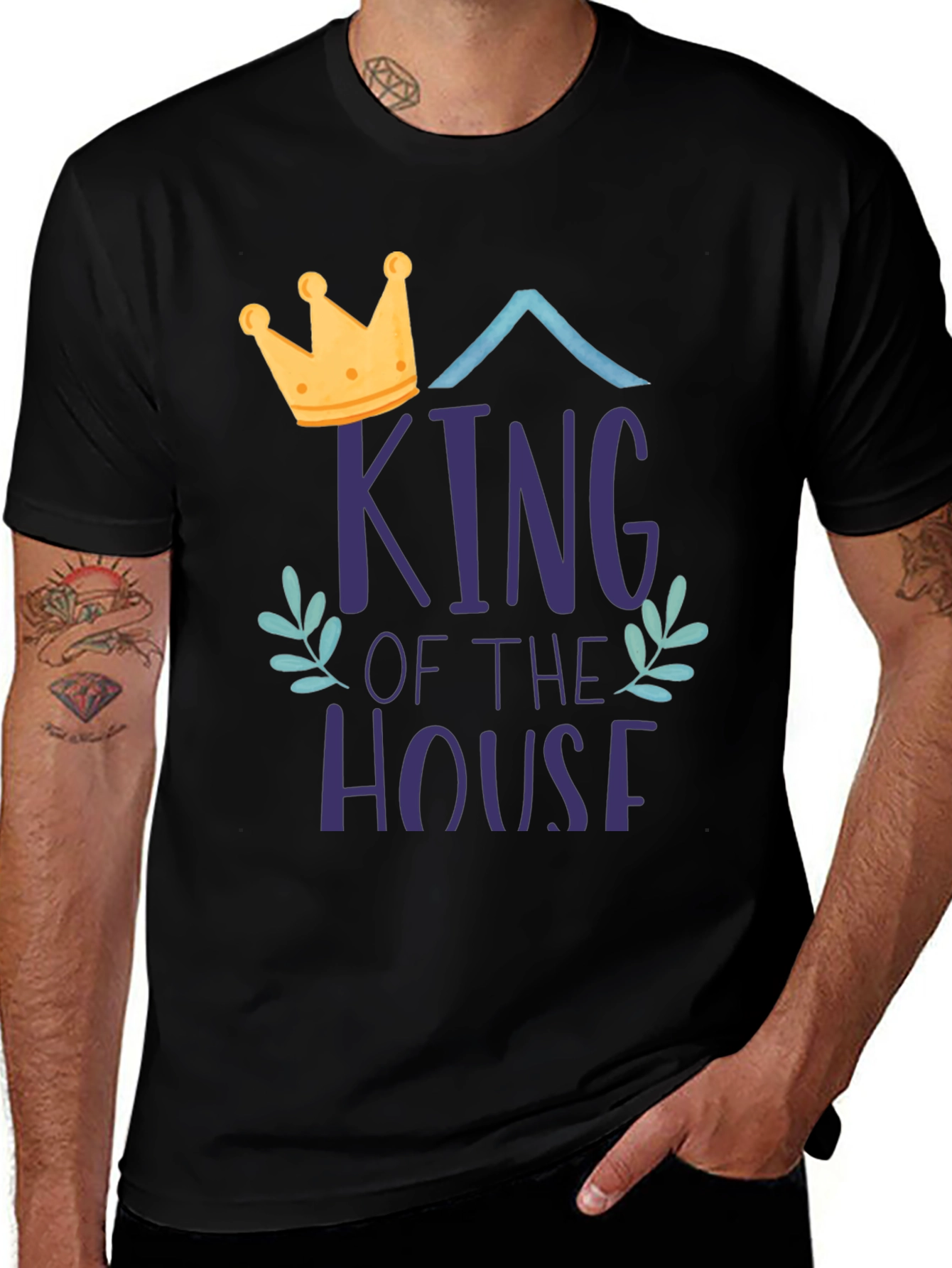 King of the House Graphic Tee - Black