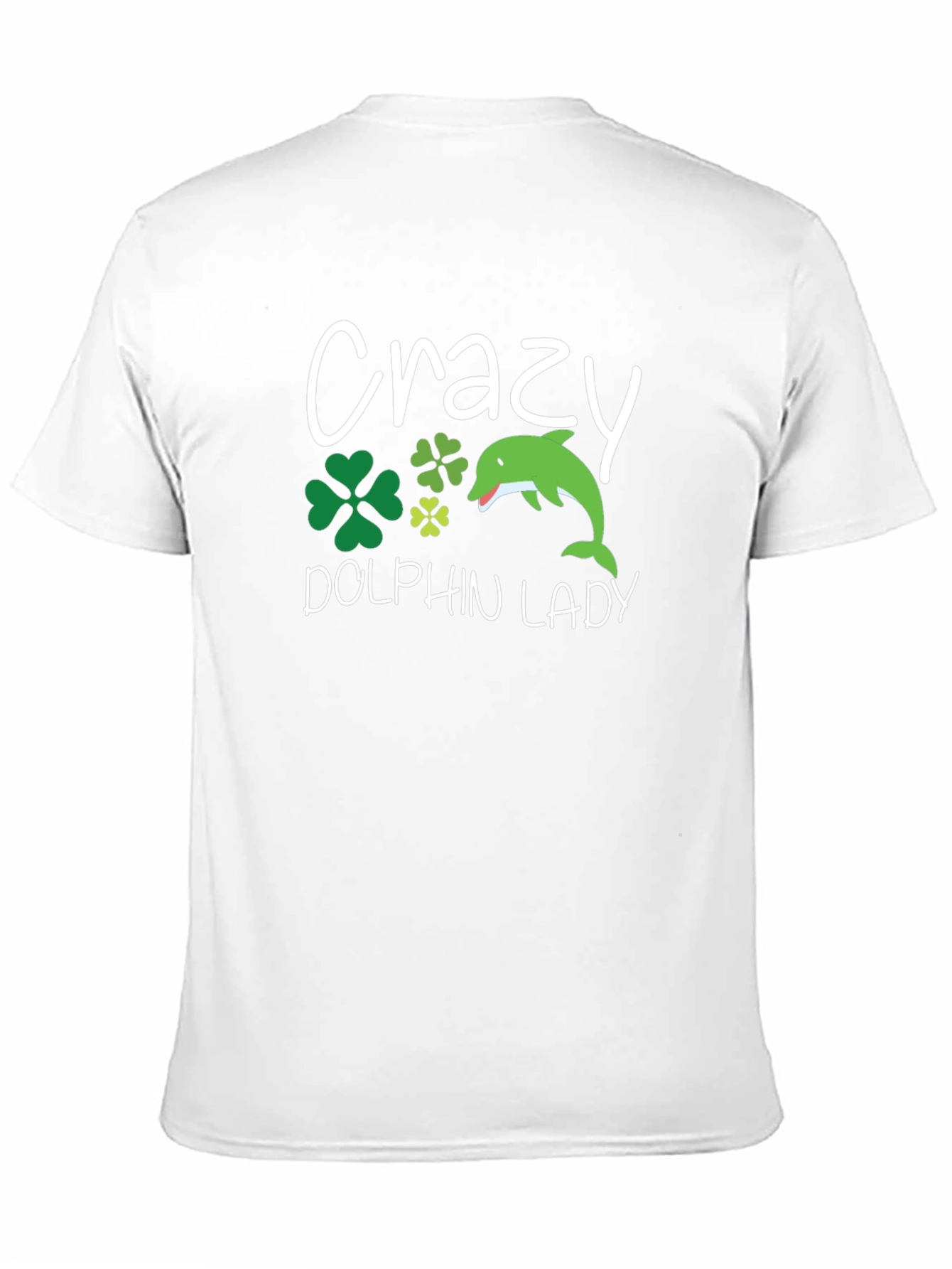 Crazy Dolphin Lady Graphic Tee