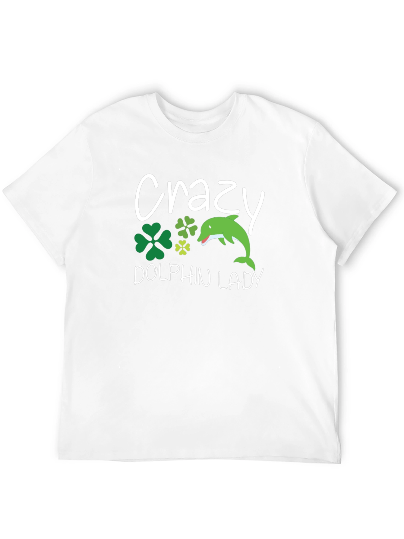 Crazy Dolphin Lady Graphic Tee