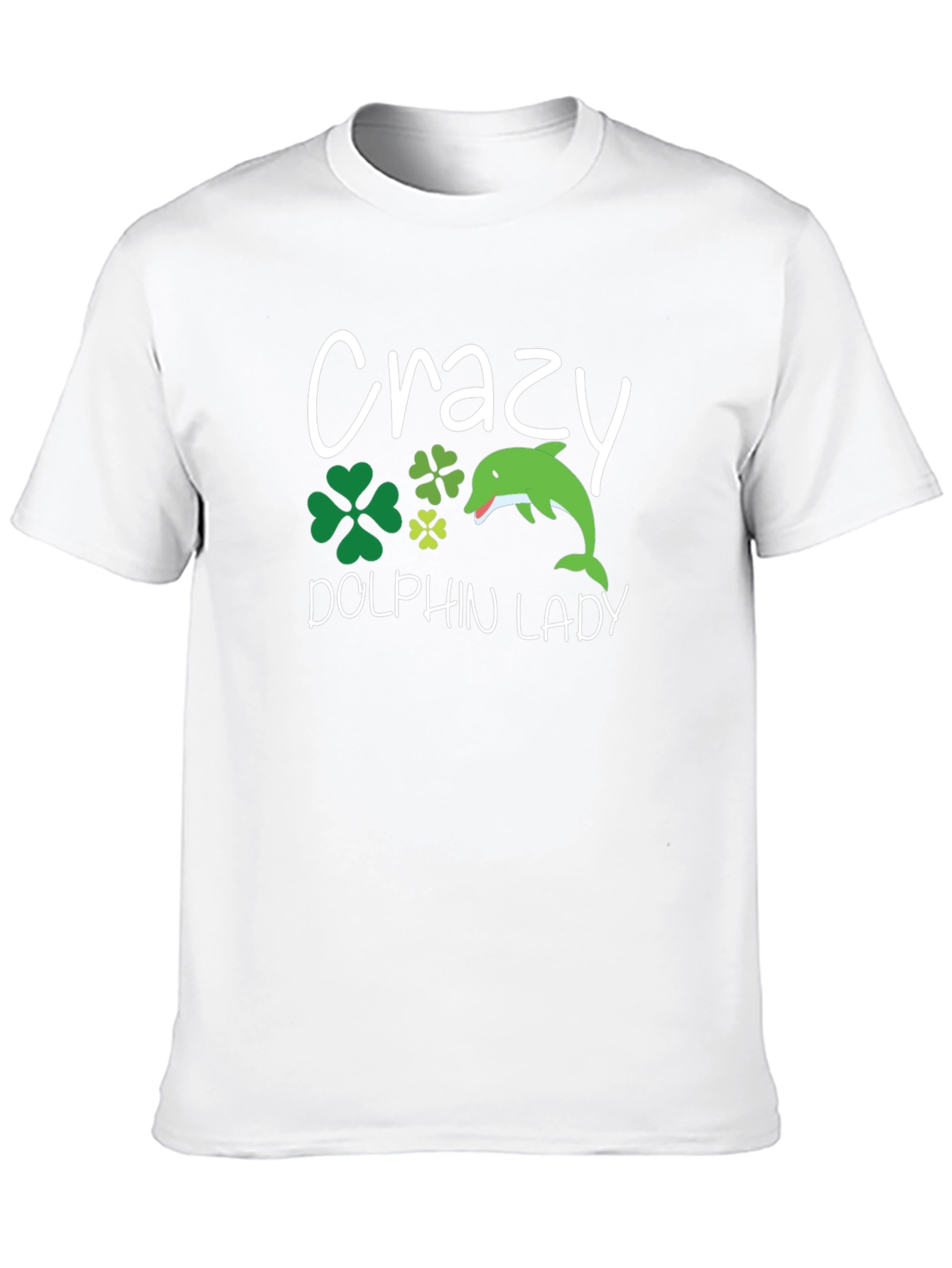 Crazy Dolphin Lady Graphic Tee