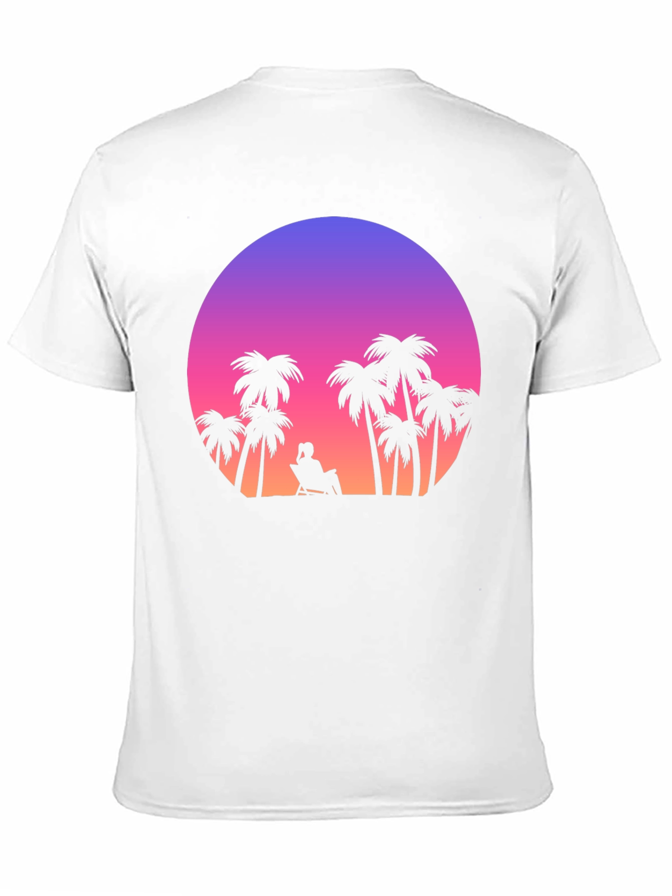 Sunset Palm Tee - Tropical Vibes