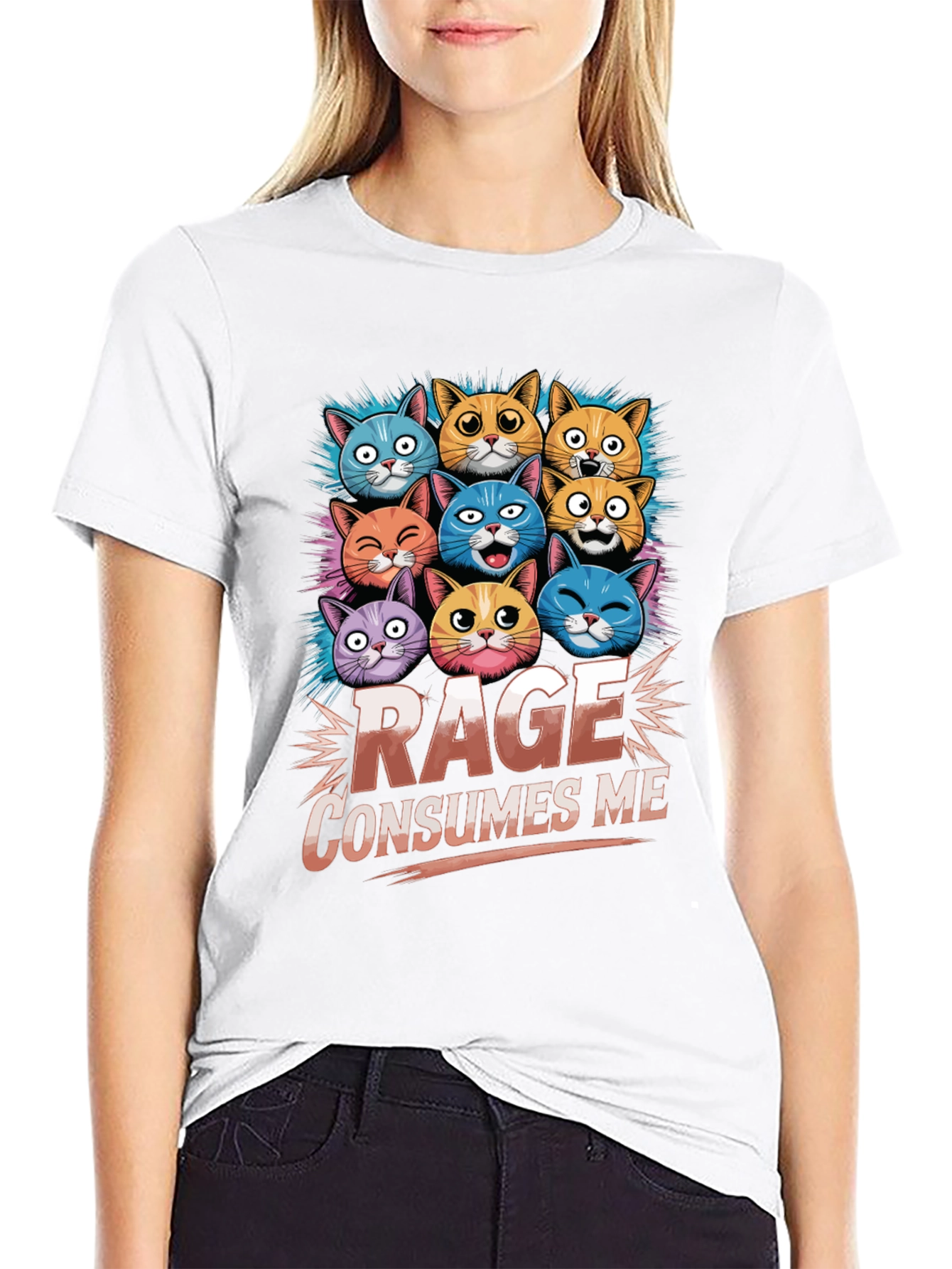 Rage Consumes Me Cat T-Shirt
