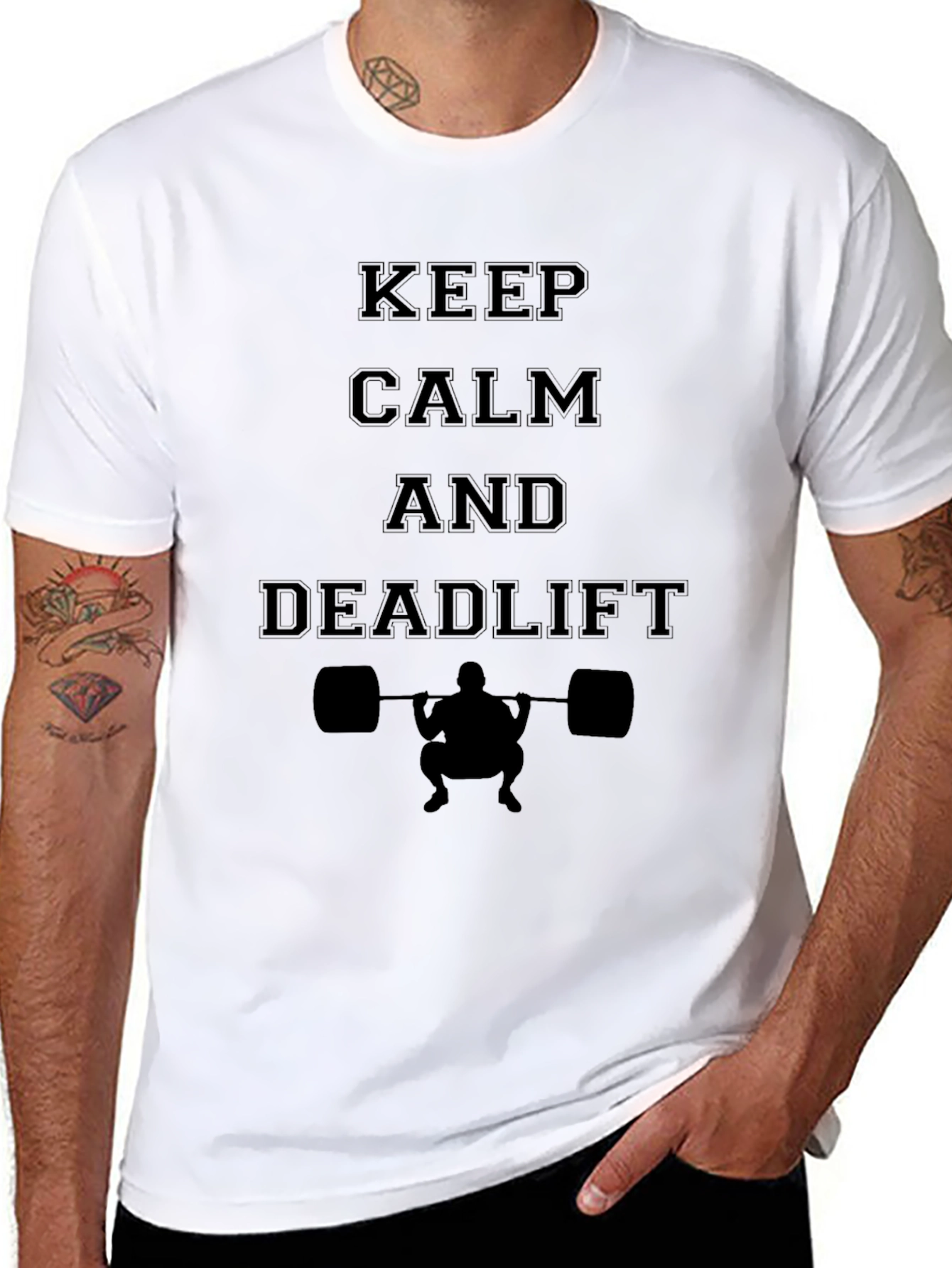 Keep Calm and Deadlift T-Shirt Gym Workout
