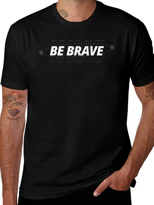 Be Brave Graphic Tee - Mens Black T-Shirt