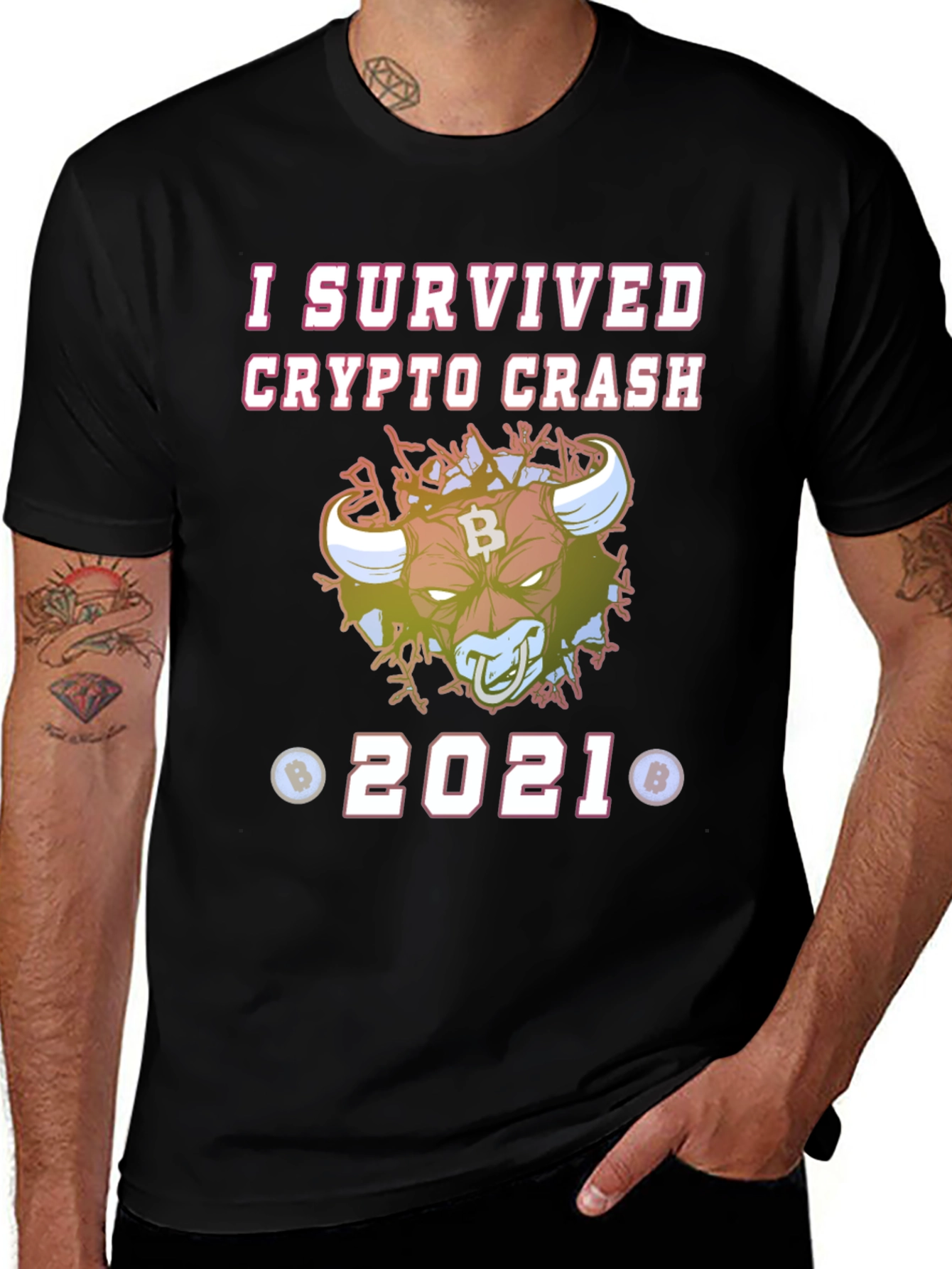 I Survived Crypto Crash 2021 T-Shirt