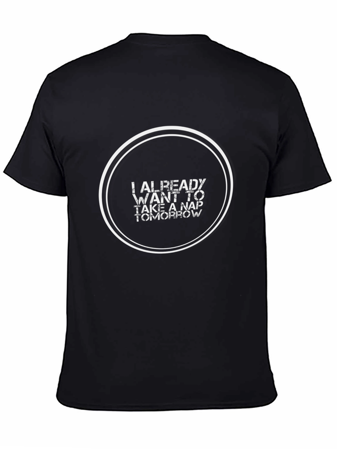 Funny Nap Time Black T-Shirt