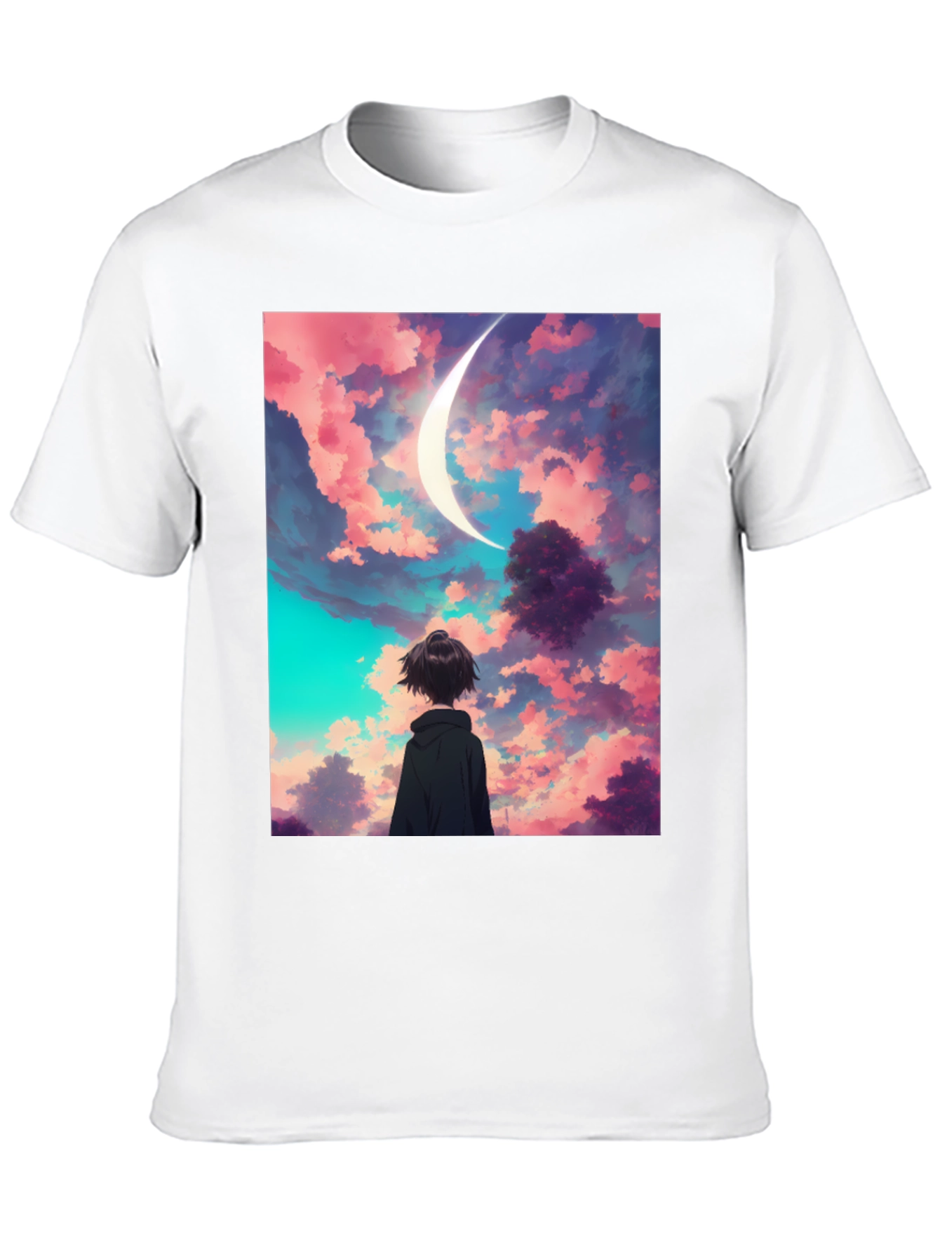 Anime Moonscape Graphic T-Shirt