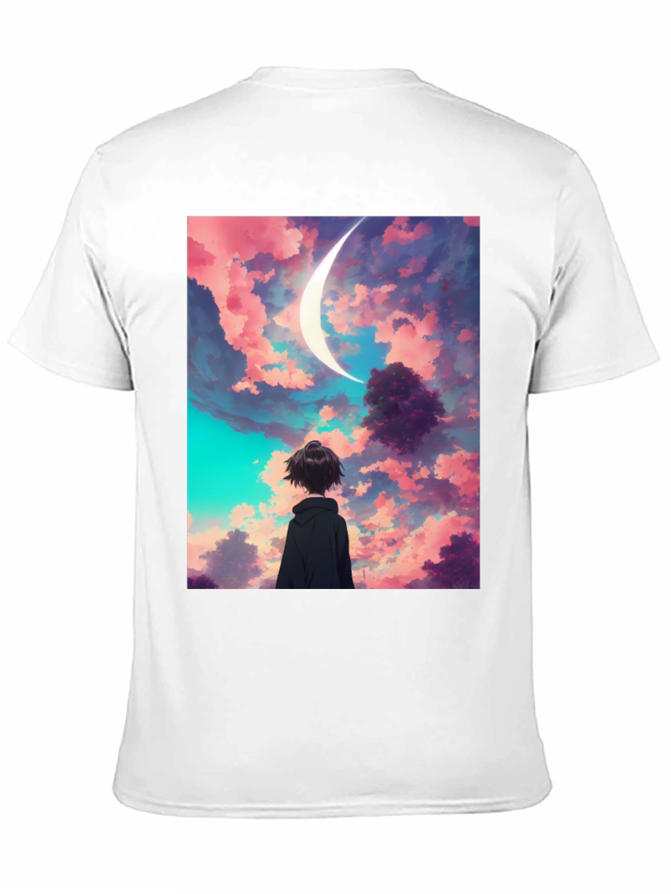 Anime Moonscape Graphic T-Shirt