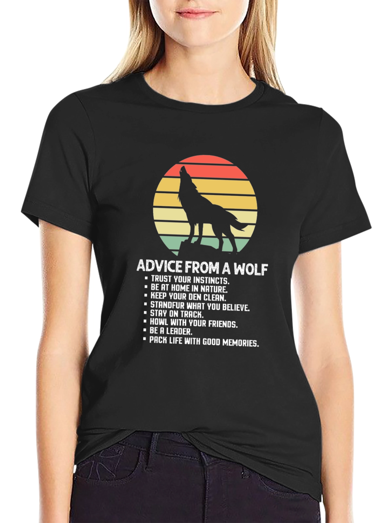 Advice From A Wolf Graphic T-Shirt